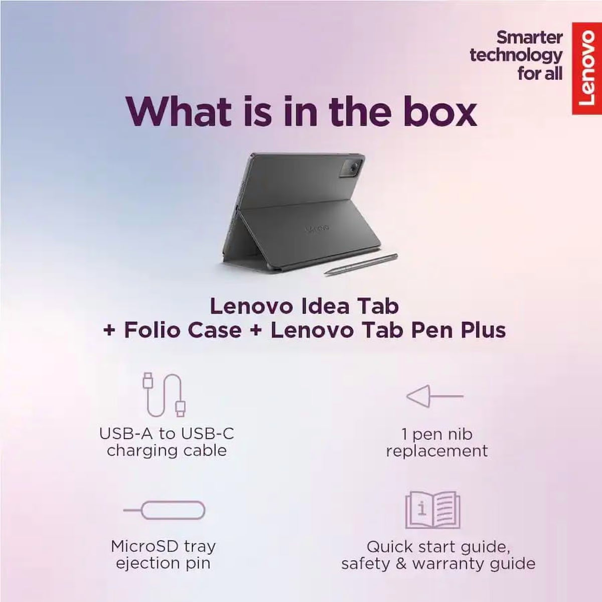 LENOVO IDEA TAB 11" TABLET WITH PEN & FOLIO 8+128GB