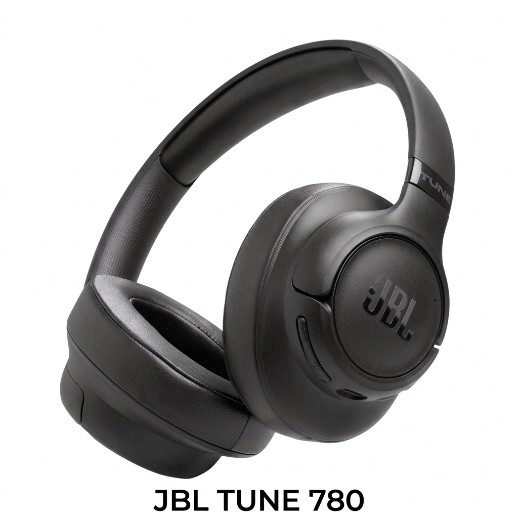 Black JBL TUNE 780 headphones with JBL TUNE 780 wording